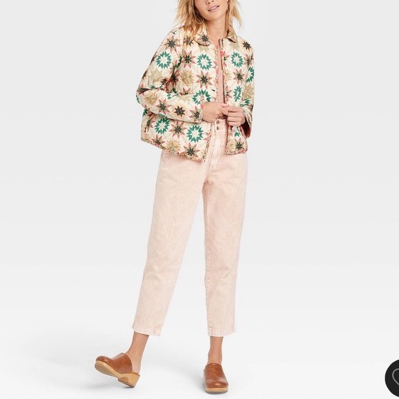 (L)- Universal Thread Women's Quilted Button-Front Jacket - Cream Star - Picture 15 of 15